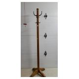 72 1/4" H Vintage Oak Hat Tree