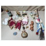 Handmade Witch, Animal Figurines, Snowglobe,
