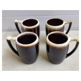 Pair of 4 Antique Dripware #235 Mugs