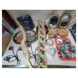 Mixed Home Decor, Vintage Gloves, Mirrors