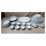 Staffordshire English Greenwood Hand Decorated