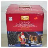 HolidayLiving 8 Ft SantaHoldingPresent Inflatable