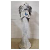 Heavy Resin Angel w/ Blue Bird Yard Decoration