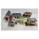 Group of HO Scale Model Buildings (Tyco Kit,