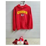 Kansas City Chiefs Youth Hoodie, Size 18,