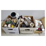 Large Lot of Assorted Candles, Candle Holders,