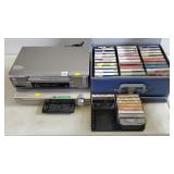 Samsung DVD Player, Sanyo VHS Player