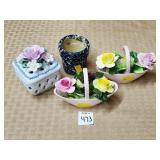 English Bone China, Stoneware,Trinket Box