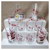 Vtg Christmas Tumblers (NF/Nuline, 60s-70s)