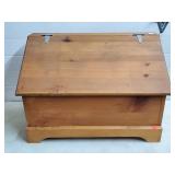 Slanted Pine Storage Chest