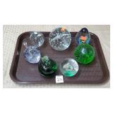Lot of Art Glass Paperweights