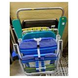 Lot of Assorted Aluminum Folding Chairs