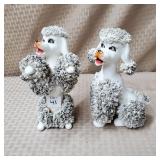 Pair of Vtg MCM Spaghetti Poodle Figurines