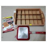 Red Copper Brownie Pan & Grilled Cheese