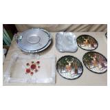 Tray Lot of Assorted Vintage Serving Trays
