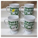 (4) Irish Coffee Mugs