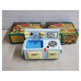 Vtg Holiday Sink & Stove Combo Toy w/ Boxes