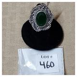 Green Quartz Ring Size 6