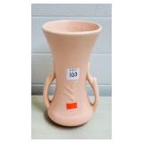 Vintage McCoy Pink Doulbe Handled Vase