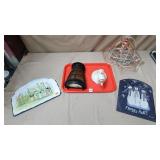 Slate Signage & Light Fixtures Lot