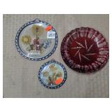 Pressed Flower Wall Plagues & Ruby Cut-to-Clear