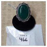 Green Onyx Ring Size 6