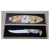 Bald Eagle Collectible Knife w/ Storage Box