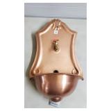 Smith&Hawken Copper Finish Electric Wall Fountain