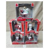 Lot of (5) Coca Cola Trim A Tree Polar Bear