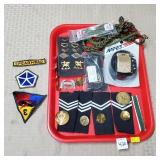 US Militaria Patches, Pins, Ribbons Lot