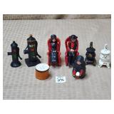 Grouping of Cast Iron Amish Salt & Pepper Shakers