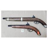 Lot of 2 Vintage Flintlock Cap Guns
