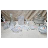 Lot of Assorted Crystal Ice Buckets, Tooth Pick