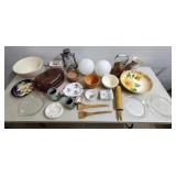 Large Lot of Kitchenware, Mixing Bowls, Stoneware