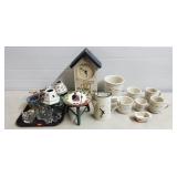 Lot of Assorted Longaberger Pottery Crock & Mugs,