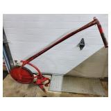 Antique Metal Hand Pushed Garden Plow