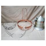 Pewter Stein Ice Bucket, CopperStyle Fruit Basket,