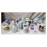 Lot of Assorted German Beer Steins, Assorted