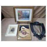 Decorative Ornate Mirror, Religious Pictures