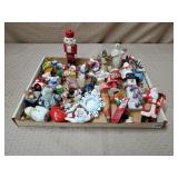 Grouping of Christmas Figures & Ornaments
