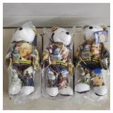 Lot of (3) $1 Coin Presidental Bears w/ Boxes