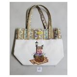Longaberger Homestead Floral Tote Bag