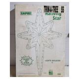 Vtg Empire 39" Trim A Tree Nativity Star w/ Box
