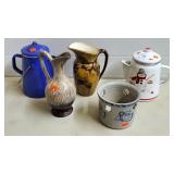 Lot of Vtg Pottery & Enamelware