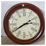 Wood Ethan Allen Round Wall Clock