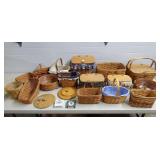 Large Lot of Assorted Longaberger Baskets