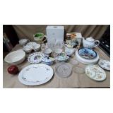 Large Lot of Assorted Teapots, Penn State Plate