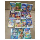 Lot of Disney VHS tapes