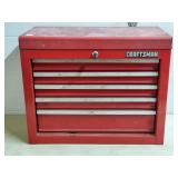 Craftsman Red Tool Box w/ Odds & Ends