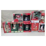 Lot of CocaCola & Assorted Xmas Ornaments in Boxes